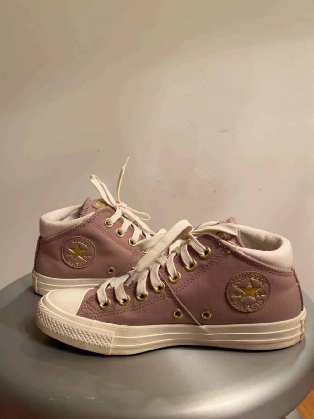 Converse Chuck Taylor All Star Madison Mid Top Sneakers Dusty Pink Women’s Sz 7